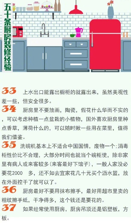 新房装修厨房不能省，远景装饰50条厨房装修经验